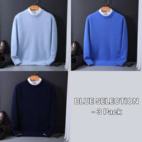 Round Neck Sweater Men's Loose Oversized Knit Bottoming Shirt