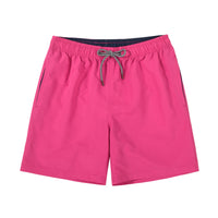 Solid Color Lined Men Swim Trunkscomfortable No Awkward Bulges Relaxed Fit And Quick Drying