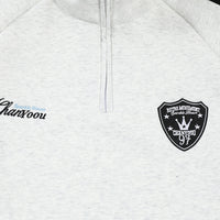 Sports And Leisure Half Zipped Stand Collar Loose Pullover
