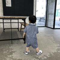 Infant Children's Summer Crawling Clothes For Boys And Thin Denim Onesies