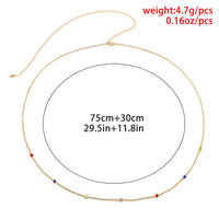 Sexy Simple Single-layer Metal Chain Belt