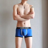 Men's Cotton Tight Sports Low Waist Boxers
