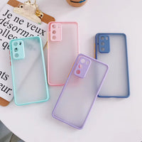 Contrasting Color All-inclusive Lens Skin Feel Suitable For Compatible WithHuawei Mobile Phone Case All-inclusive Edge