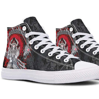 Printed Couple High Top Canvas Shoes