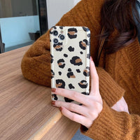 Compatible with Apple , Oil Painting Leopard Print Mobile Phone Case