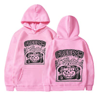 Hip Hop Cartoon Printed Long-sleeved Hoodie