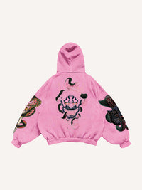 Fashion Casual Printed Polyester Sweater