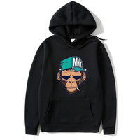Smoking Monkey Printed Men's Hoodie Leisure Warm Sweatshirt