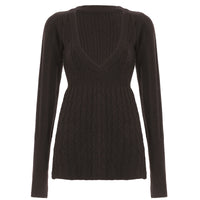 Summer New Fashion Sexy V-neck Leisure Warm Comfortable Sweater Top Women