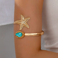 Ocean-Style Flower And Starfish Bracelet For A Beachy Vibe