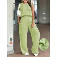 Women's Breathable Casual Top And Pants Set