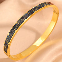 Retro Oil-Drip Titanium Steel Bracelet For Women