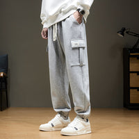 Leisure Plus-sized Sports Knitted Trousers