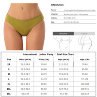 Mid-waist Solid Color Four-layer Leak-proof Menstrual Underwear