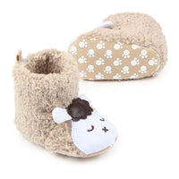 Coral velvet lamb winter boots baby toddler shoes