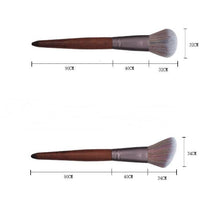 Color fiber hair makeup brush