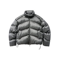 Heavy-duty Liquid-metal-textured Thickened Stand-collar Down Jacket