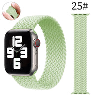 Compatible with Apple, Suitable For Iwatch Strap Simple Nylon Stretch Woven One Apple Watch Apple Nylon Strap