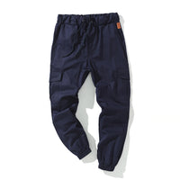 Multi-pocket cotton sports trousers