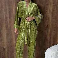 Cozy And Warm BRICS Fleece Womens Pajama Set