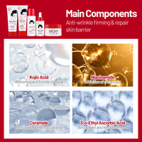 Kojic Acid Toner And Lotion Set Suit Brightening Skin