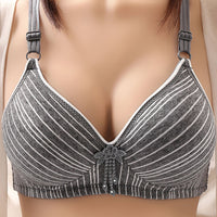 Underwear Wireless Comfortable Striped Thin Bra