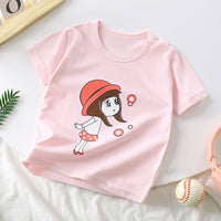 Children's Pure Cotton Cartoon Short-sleeved Korean