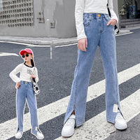 Children's Split Flared Trousers Big Kids' Skinny Stretch