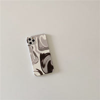 Cold Wind Black Grey Smudge Mobile Phone Case