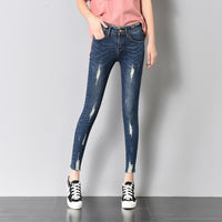 Slim nine-point pants