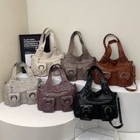 Women's Leather Vintage Sports Shoulder Bag
