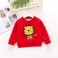 Children plus velvet thick autumn and winter sweater