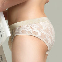Men's Low Waist Lace Briefs