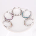 5-color Diamond U-shaped Fake Nose Ring Personality Perforation-free Nose Ring