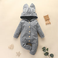 Infant Long Ears Hooded Rompers