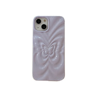 Solid Color Pleated Butterfly Suitable For 14promax Phone Case