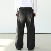 Men's American-style Retro Washed Straight Jeans