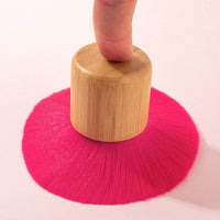 Makeup Brush Bamboo Handle Red Hair Small Fat Dun Single Support Loose Brush