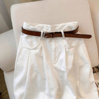 Korean-style Loose High-waisted Straight-leg Draping Floor-length Pants