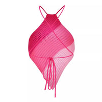 Lace-up Women's Tube Top Beach Halter Knitted Sling