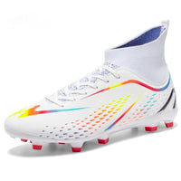 Children's Football Shoes TF Broken Nail High-top Breathable