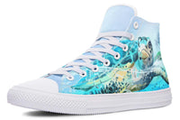 Fashion Print Couple High-Top Canvas Shoes