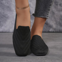 Summer New Arrival Plus Size Flat Flyknit Shoes For Women