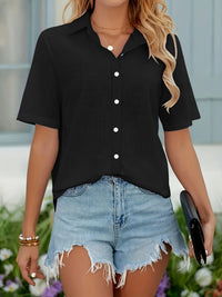 Short-sleeved Casual Loose Shirt Breathable