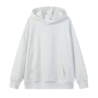 Loose-fit Drop-shoulder Design Solid-color Everyday Casual Hoodie