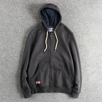 Cardigan Sweater Men's All-match Casual Solid Color Hoodie Fashion