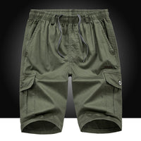 Solid Color Washed Overalls Five-point Shorts