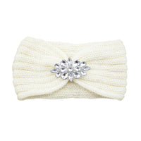 European And American Diamond Knitted Headband Ear Protector