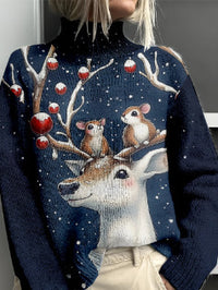 Women's Woolen Sweater Fashion Personality Turtleneck Sweater