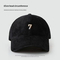 Mens Wide-Brim Corduroy Baseball Cap Stylish And Versatile